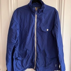 Bright blue Penfield jacket.